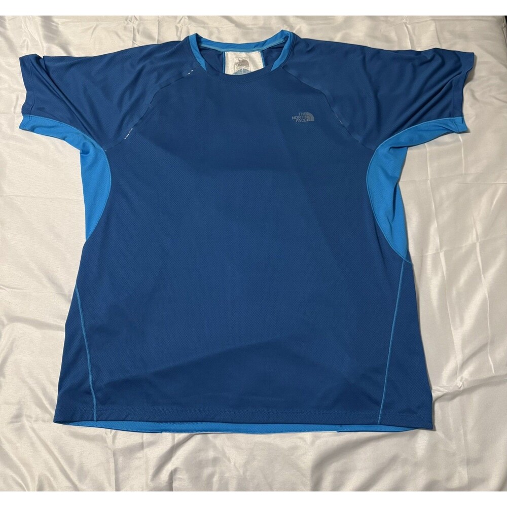 The North Face T-Shirt Mens XL Blue Flight Series FlashDry Athletic Running Tee